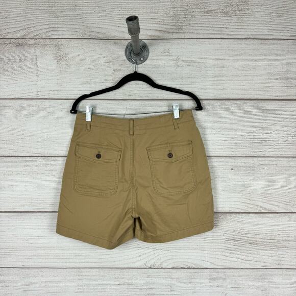 Banana Republic Factory Women's Khaki Authentic Chino Girlfriend Shorts Size 4 - Picture 4 of 7